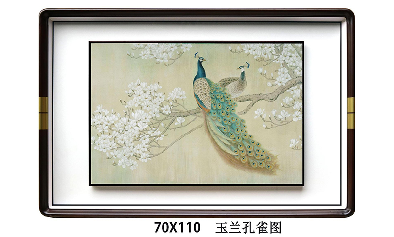 玉兰孔雀图